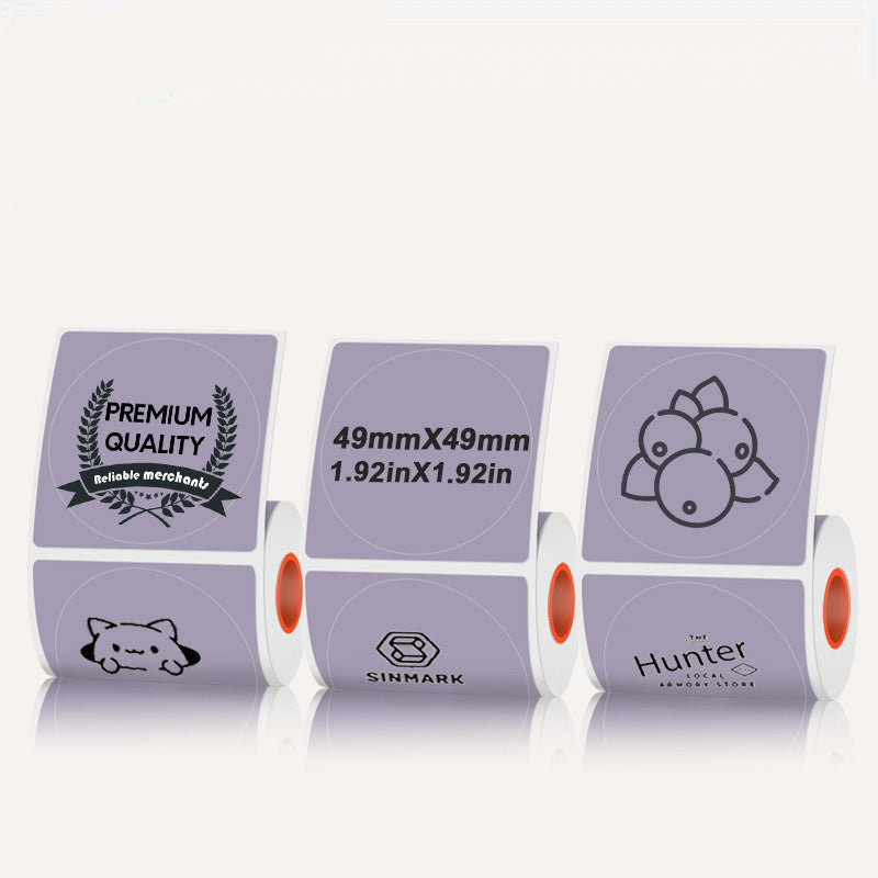 50mmX50mm Circular thermal label