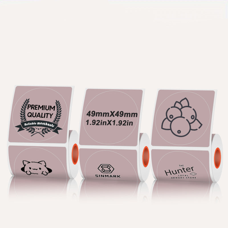 50mmX50mm Circular thermal label