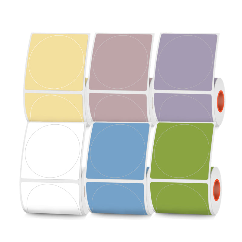 50mmX50mm Circular thermal label