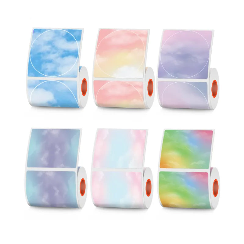 6 Types of thermal labels 6 roll/set for SK58/SK20/SK35/SK45/SK27