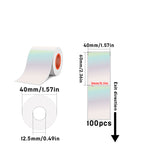 Laser Holographic Silvery Thermal Label For SK20/SK35/SK45/SK27