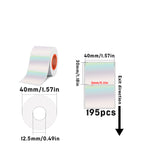 Laser Holographic Silvery Thermal Label For SK20/SK35/SK45/SK27