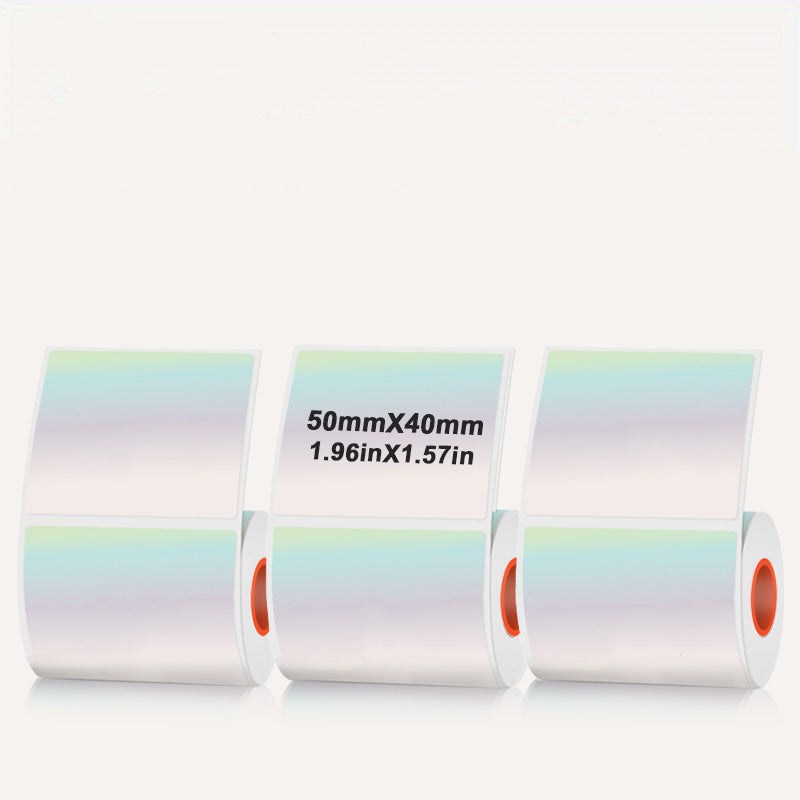 Laser Holographic Silvery Thermal Label For SK20/SK35/SK45/SK27
