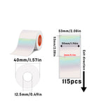 Laser Holographic Silvery Thermal Label For SK20/SK35/SK45/SK27