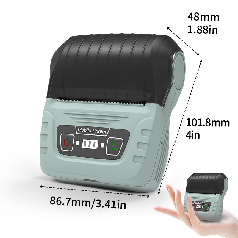 SK58 Mini Thermal Printer with 3 Rolls of Color Label(EU Local Shippment)