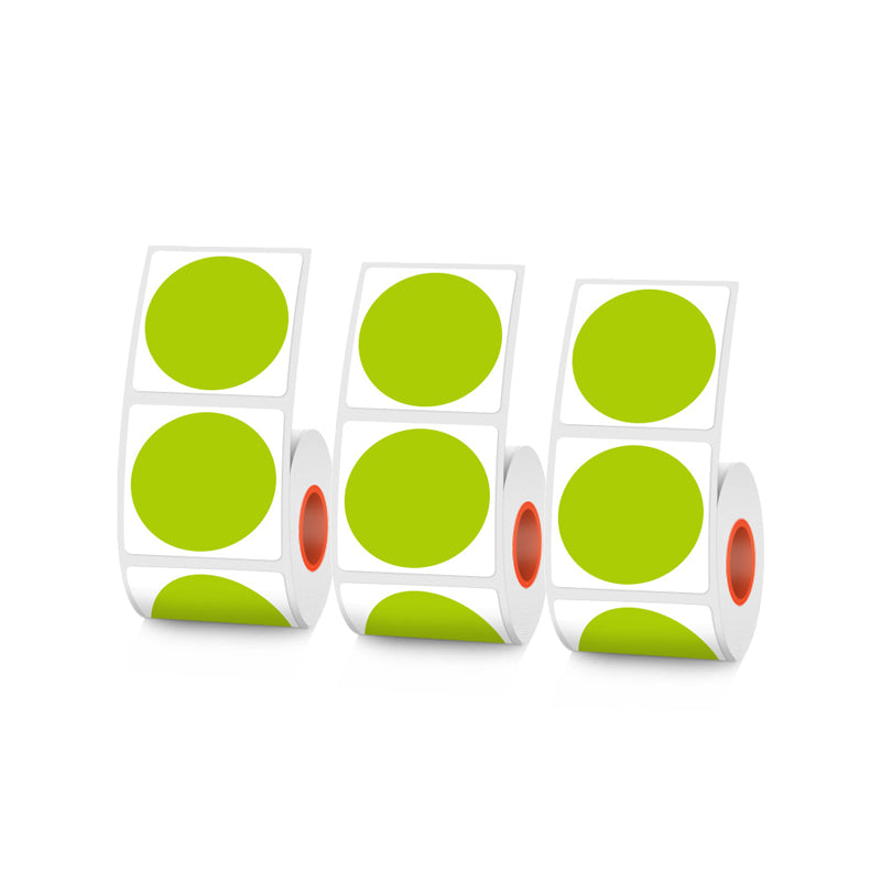 Thermal 30mm Diameter Round Label 6 colors inside For SK/58/SK20/SK35/SK45/SK27