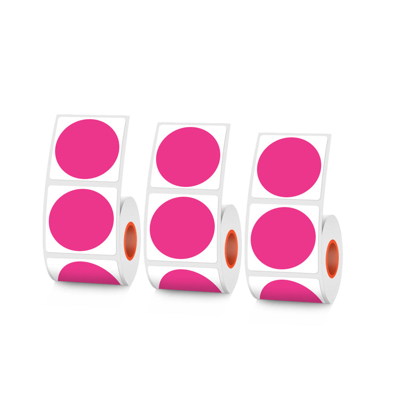 Thermal 30mm Diameter Round Label 6 colors inside For SK/58/SK20/SK35/SK45/SK27