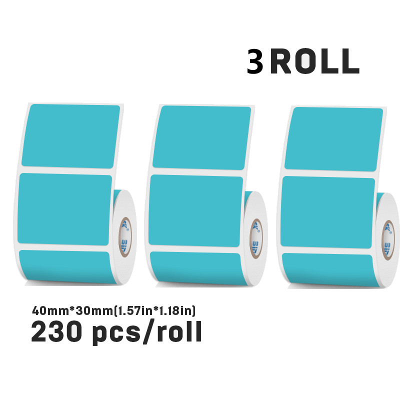 Thermal labels 40mmX30mm Four colors For SK58/SK20/SK35/SK45/SK27