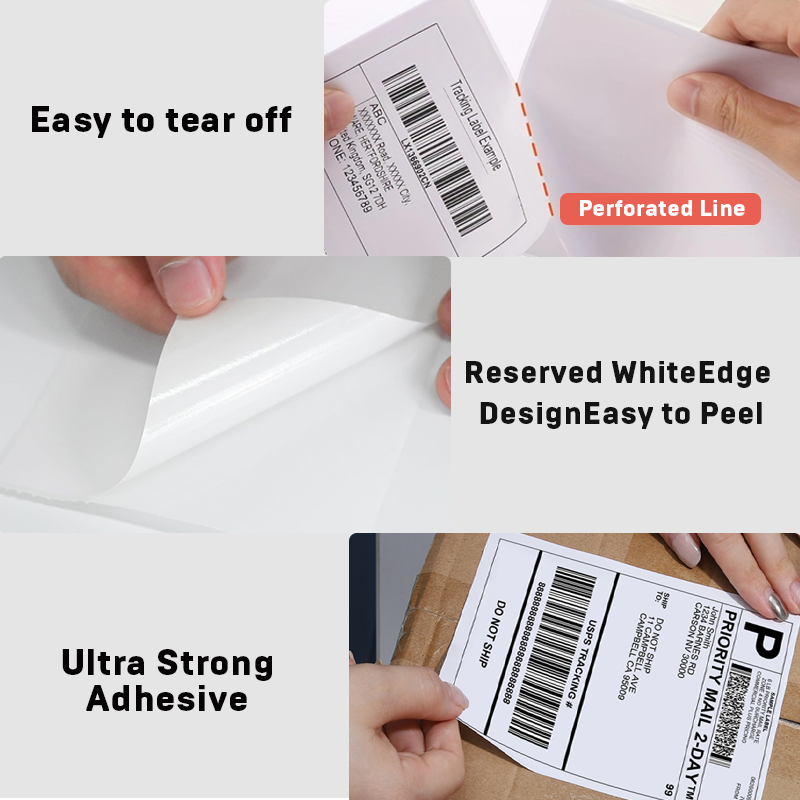 4x6" Thermal Label Stickers for Logistics Shipping