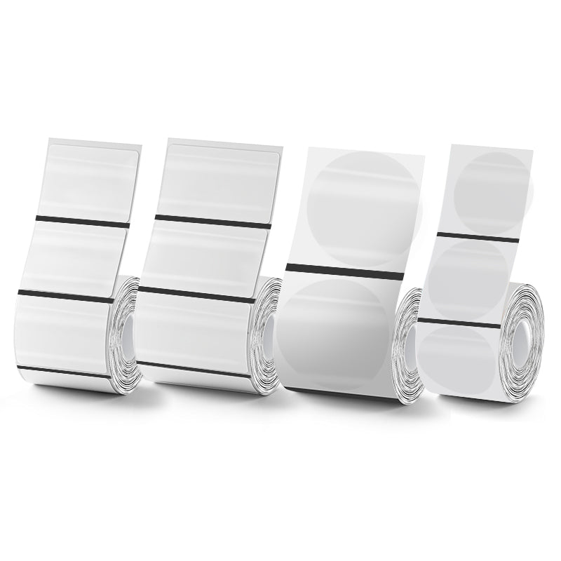 4 rolls of transparent thermal label paper, compatible with SK20, SK35, SK45(NZ Local Shippment)