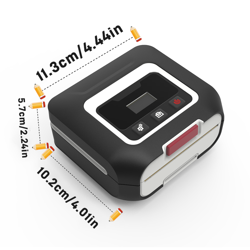 SK30 Portable Thermal Printer with 1 Roll of White Labels(US Local Shippment)