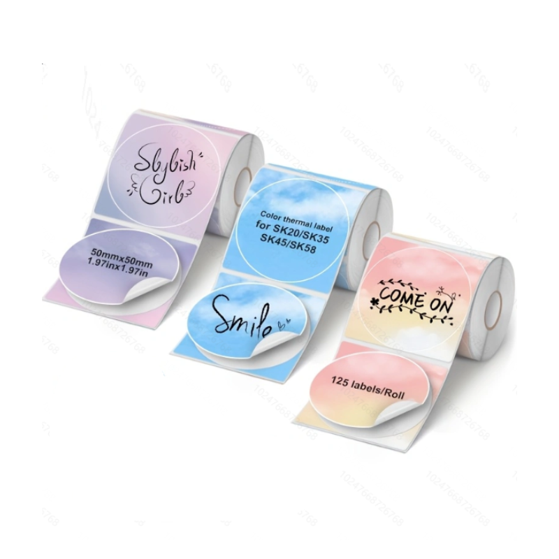 3/6/12 Rolls Color Thermal Label Set(US Local Shippment)