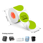 10-roll color thermal label paper compatible with SK58/SK20/SK35/SK45 thermal label printers（Australia Local Shipment）