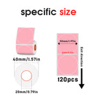 Thermal label 50mm diameter circle-for SK/58/SK20/SK35/SK45/SK27