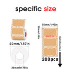 Thermal label 50mmX30mm for SK/58/SK20/SK35/SK45/SK27
