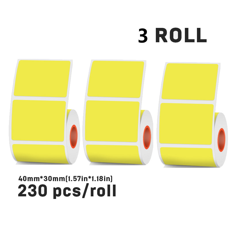 Thermal labels 40mmX30mm Four colors For SK58/SK20/SK35/SK45/SK27(Australia Local Shippment)