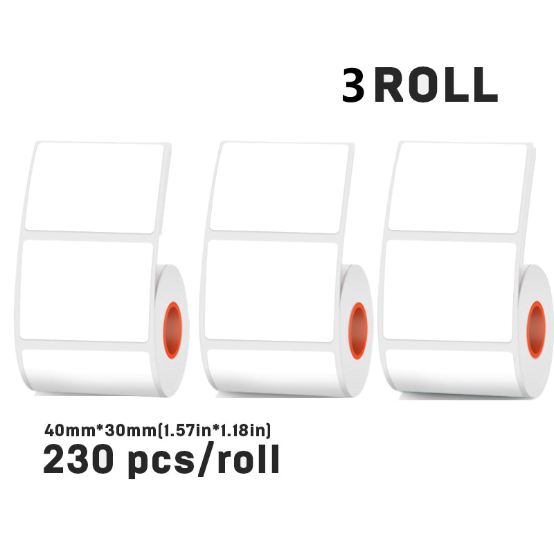 Thermal labels 40mmX30mm Four colors For SK58/SK20/SK35/SK45/SK27(Australia Local Shippment)