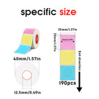 2 Types Round 30mm Thermal Label 3 Rolls Set For SK58/SK20/SK35/SK45/SK27(Australia Local Shippment)