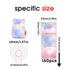 4 types of flower-shaped thermal labels For SK58/SK20/SK35/SK45/SK27