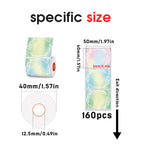 4 types of flower-shaped thermal labels For SK58/SK20/SK35/SK45/SK27