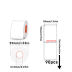 Rectangular white thermal label for SK/58/SK20/SK35/SK45/SK27
