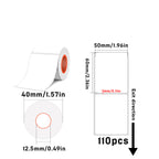 Rectangular white thermal label for SK/58/SK20/SK35/SK45/SK27