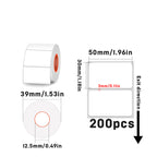 Rectangular white thermal label for SK/58/SK20/SK35/SK45/SK27