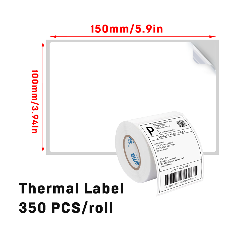 4x6" Thermal Label Stickers for Logistics Shipping