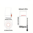 Rectangular white thermal label for SK/58/SK20/SK35/SK45/SK27
