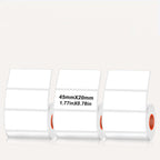 Rectangular white thermal label for SK/58/SK20/SK35/SK45/SK27