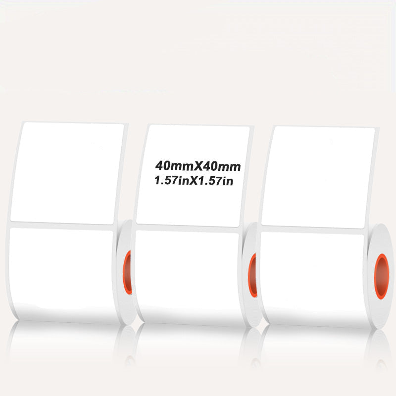 Rectangular white thermal label for SK/58/SK20/SK35/SK45/SK27