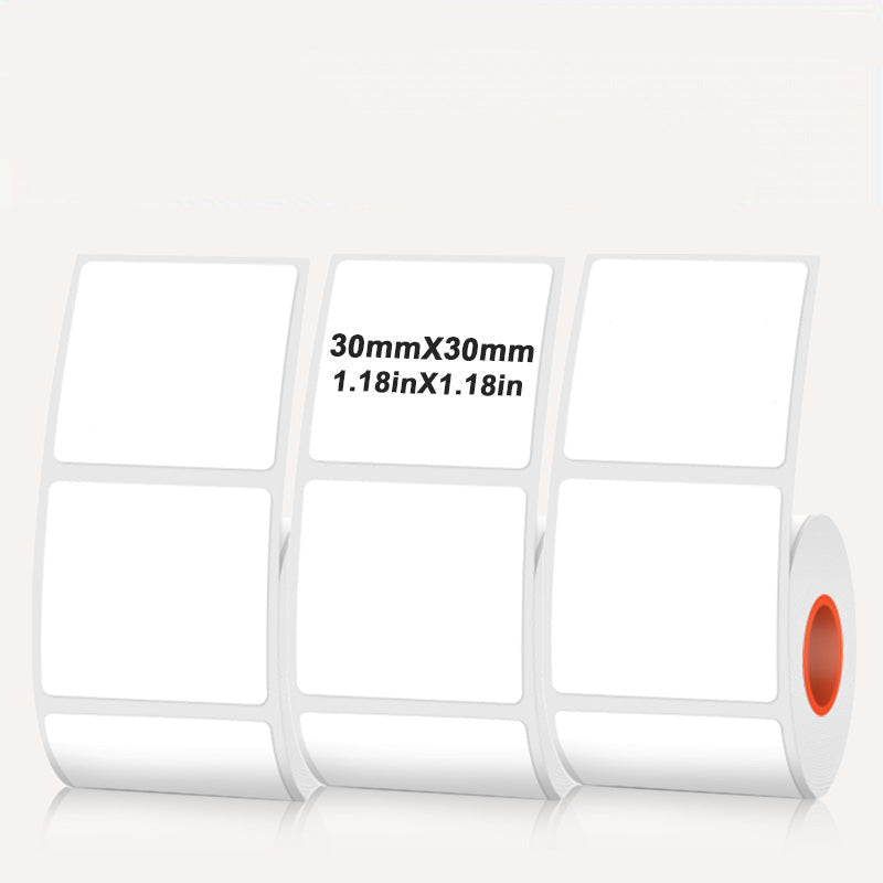 Rectangular white thermal label for SK/58/SK20/SK35/SK45/SK27