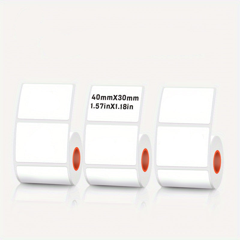 Rectangular white thermal label for SK/58/SK20/SK35/SK45/SK27