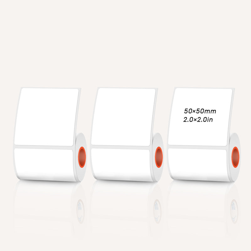 Rectangular white thermal label for SK/58/SK20/SK35/SK45/SK27