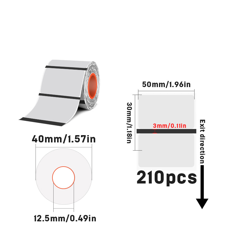 All Size Thermal Transparent PET Labels For SK20/SK35/SK45/SK27