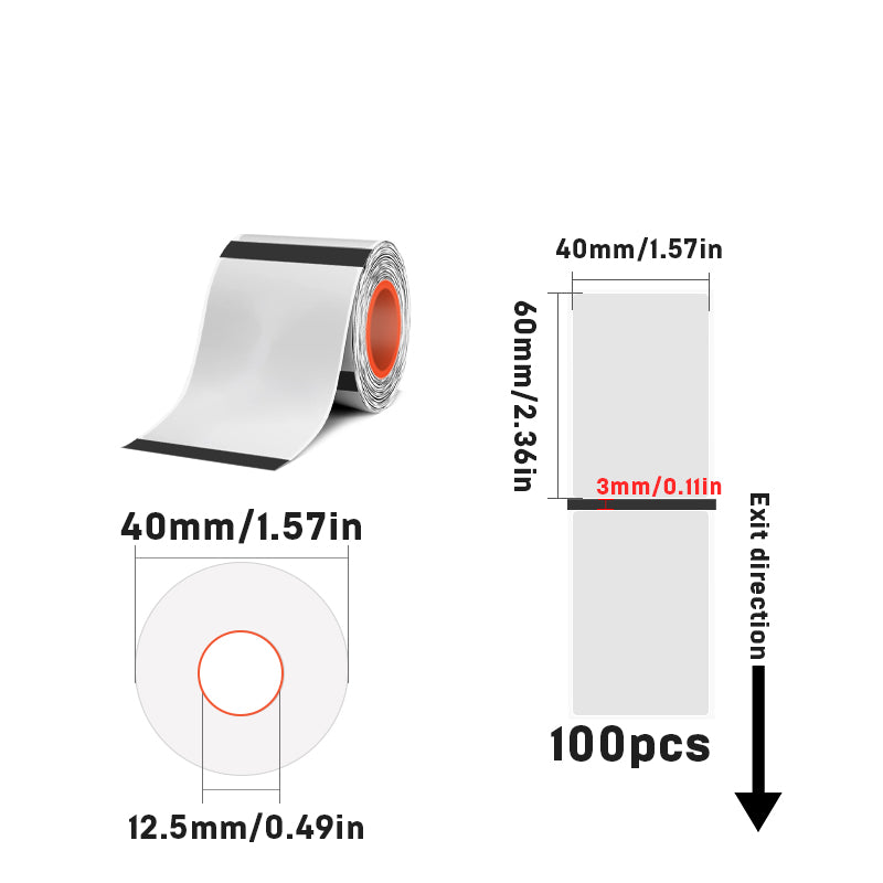 All Size Thermal Transparent PET Labels For SK20/SK35/SK45/SK27