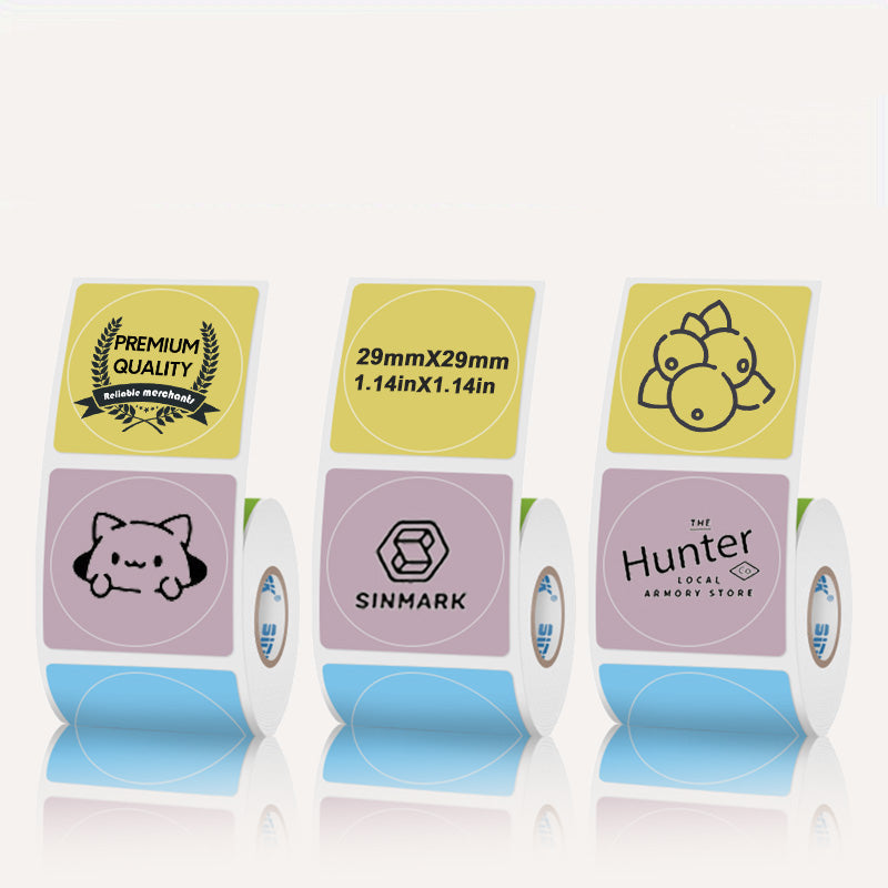 30mmX30mm Circular thermal label