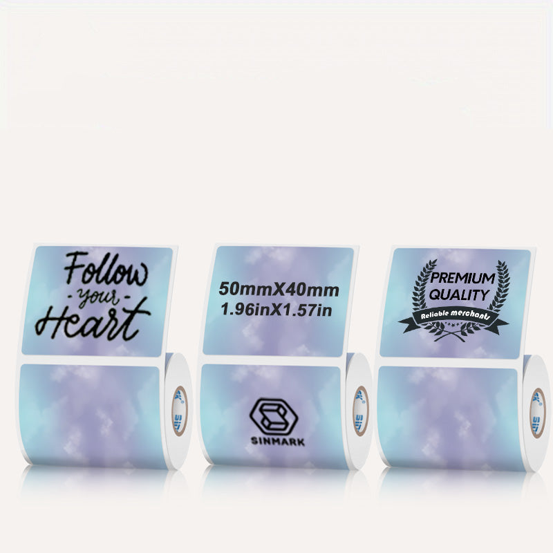 6 Types of thermal labels 6 roll/set for SK58/SK20/SK35/SK45/SK27