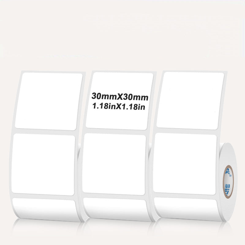 Rectangular white thermal label for SK/58/SK20/SK35/SK45/SK27
