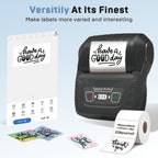 SK58 Portable Thermal Printer with 3 Rolls of White Labels and Dust Bag（Malaysia Local Shippment）
