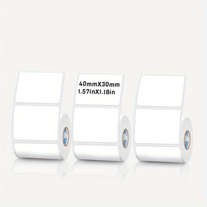 Rectangular white thermal label for SK/58/SK20/SK35/SK45/SK27