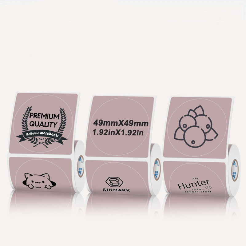 50mmX50mm Circular thermal label