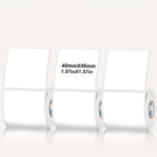 Rectangular white thermal label for SK/58/SK20/SK35/SK45/SK27