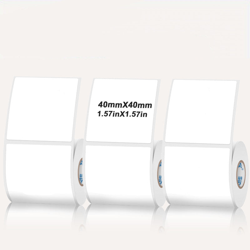 Rectangular white thermal label for SK/58/SK20/SK35/SK45/SK27