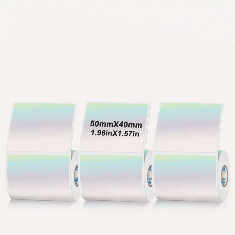 Laser Holographic Silvery Thermal Label For SK20/SK35/SK45/SK27