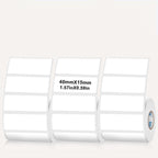 Rectangular white thermal label for SK/58/SK20/SK35/SK45/SK27