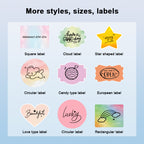 6-roll Color Thermal Label Set(UK Local Shippment)