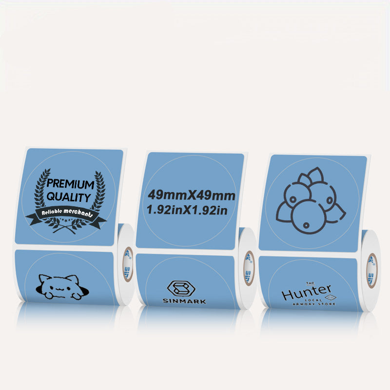 50mmX50mm Circular thermal label
