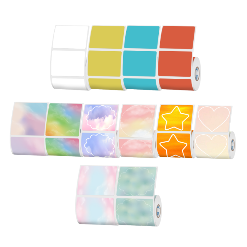 3/6/12 Rolls Color Thermal Label Set(US Local Shippment)