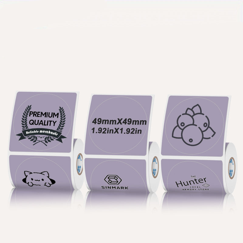 50mmX50mm Circular thermal label